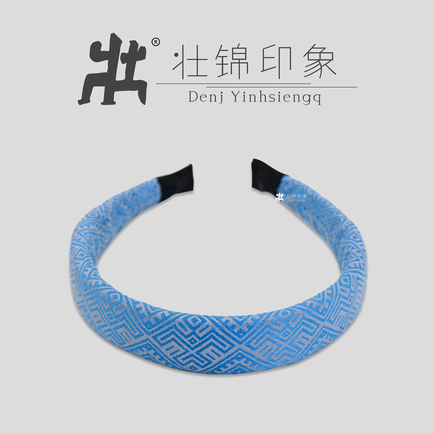 Guangxi Zhuang Brocade High-Crown Sponge Hairband