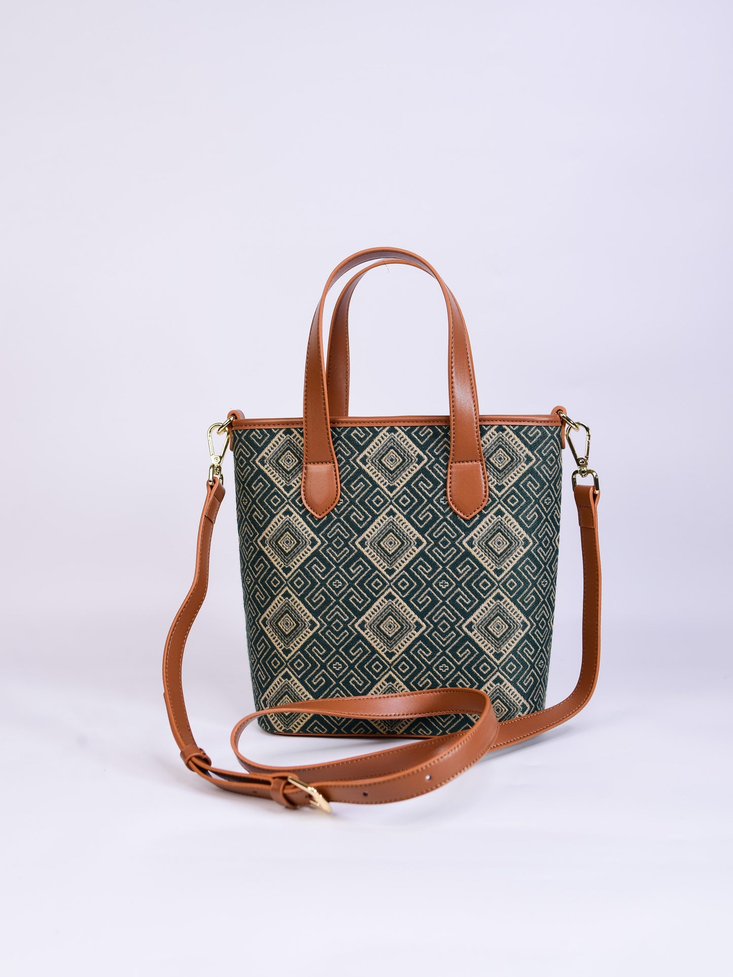 Guangxi Zhuang Brocade Tote Bag Handbag Medium Size