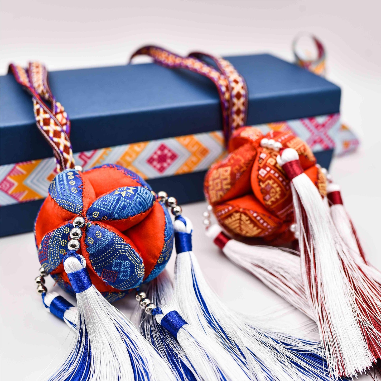 Guangxi Zhuang Ethnic Group Embroidered Ball Mascot Ornament