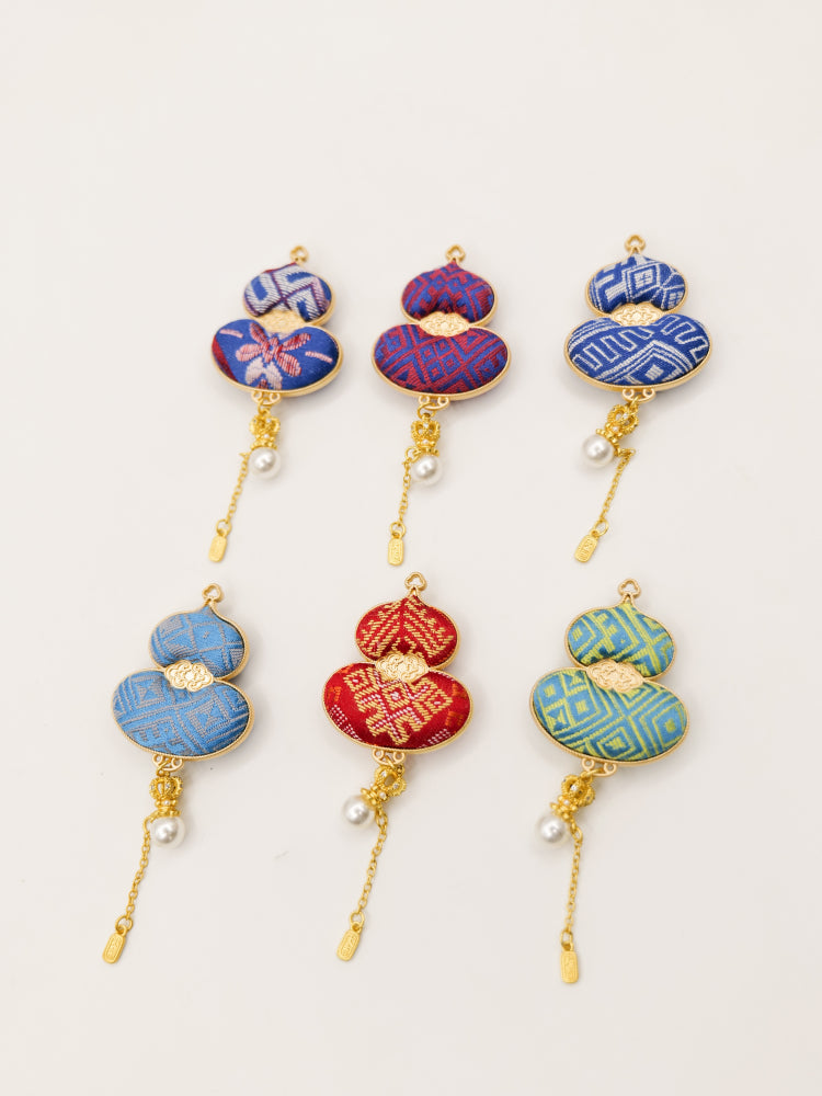 Guangxi Zhuang Brocade Gourd Bag Hanging Car Ornament