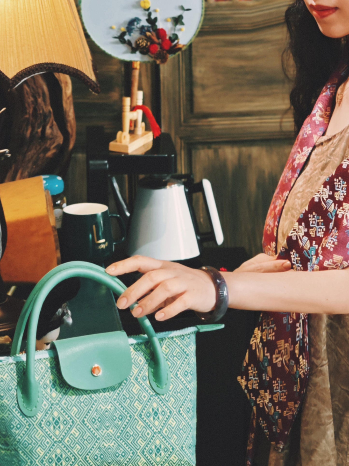 Guangxi Zhuang Brocade Dumpling Clutch Bag and Crossbody Bag