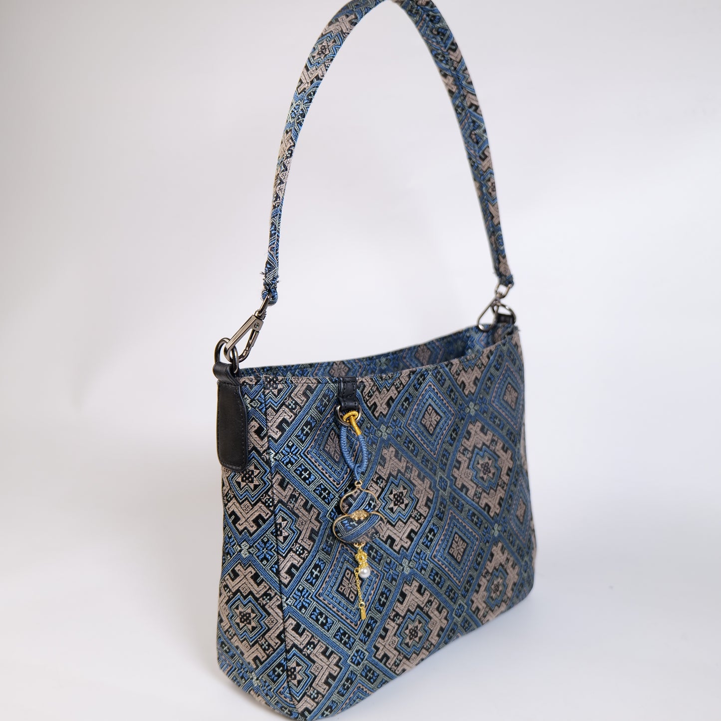 Guangxi Zhuang Brocade Casual Shoulder Bag - Large Capacity