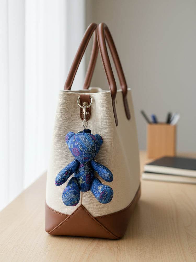 Guangxi Zhuang Brocade Bear-Shaped Bag Charm Creative Ornament