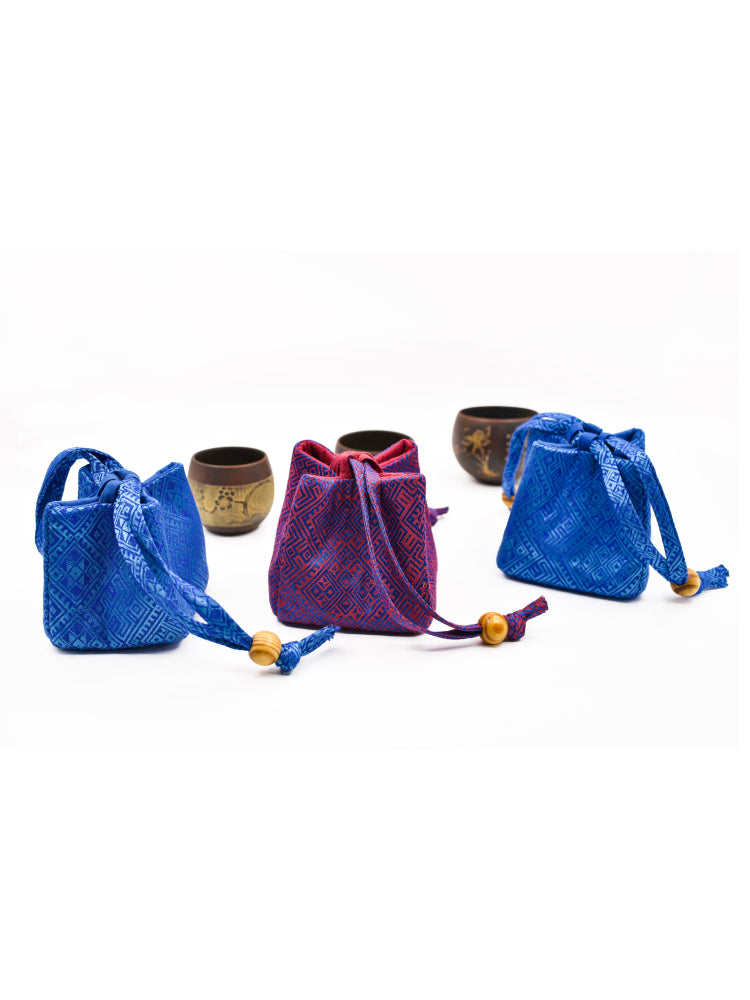 Guangxi Zhuang Brocade Tea Cup Bag Tea Set Storage Bag