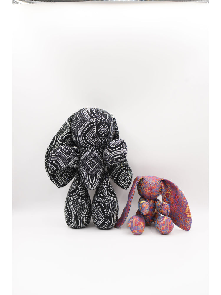 Guangxi Zhuang Brocade Long-Eared Rabbit Plush Toy