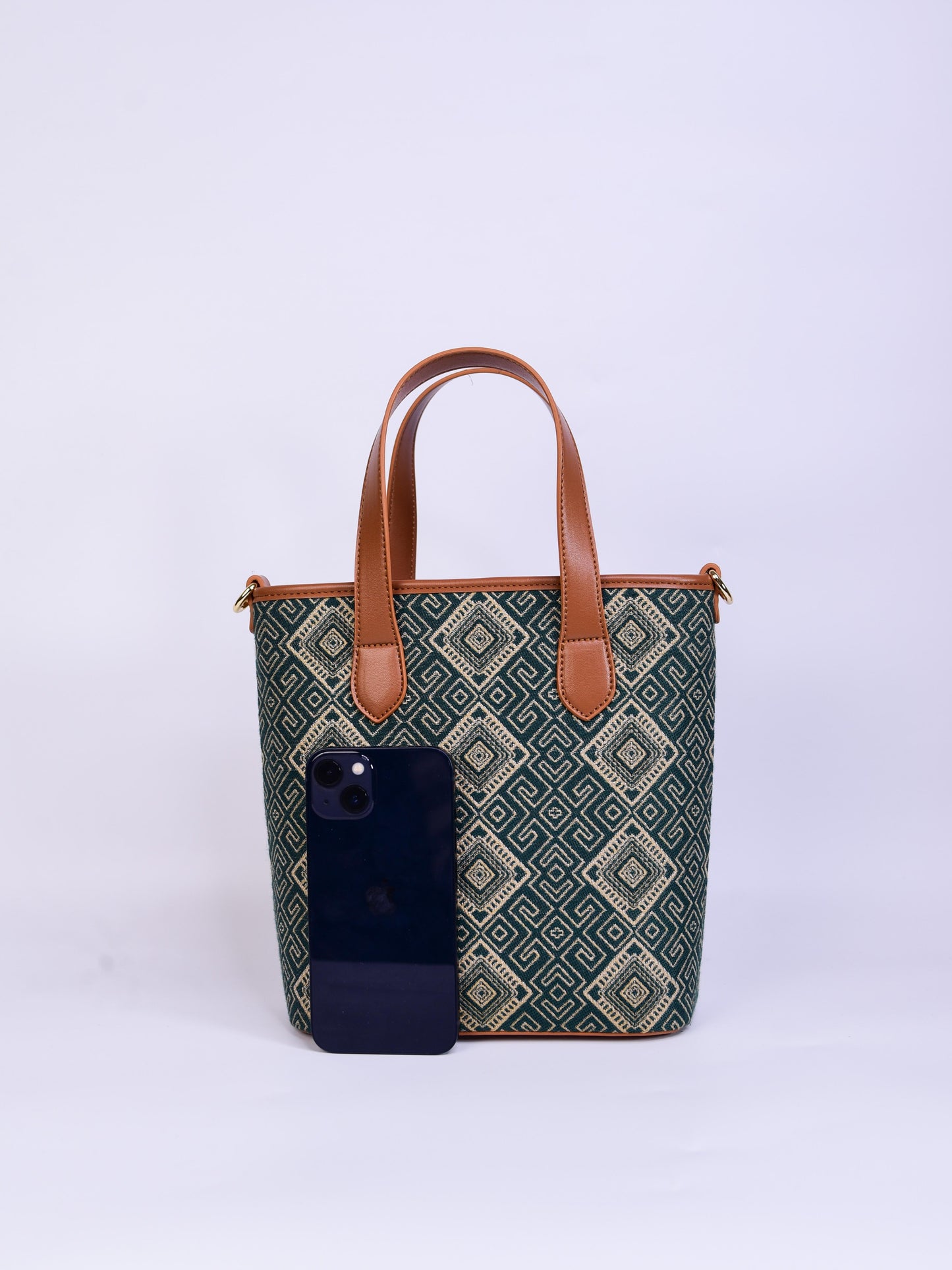 Guangxi Zhuang Brocade Tote Bag Handbag Medium Size
