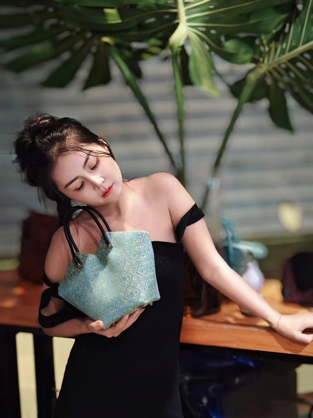 Guangxi Zhuang Brocade Butterfly Handbag