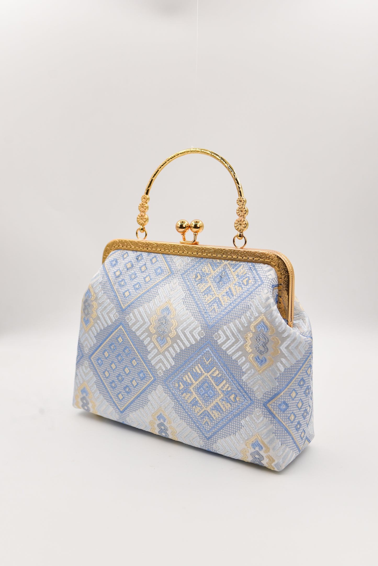Guangxi Zhuang Brocade Three-Flower Clutch Handbag Crossbody Bag