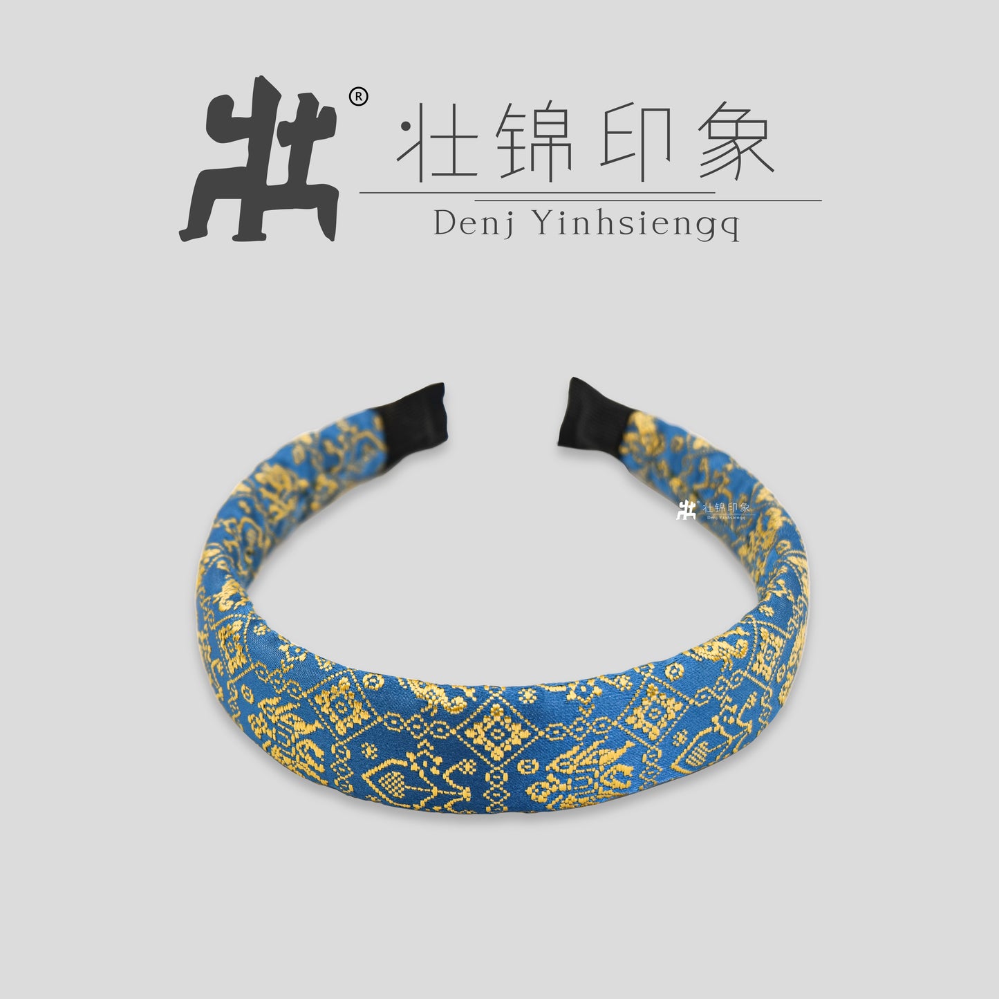 Guangxi Zhuang Brocade High-Crown Sponge Hairband