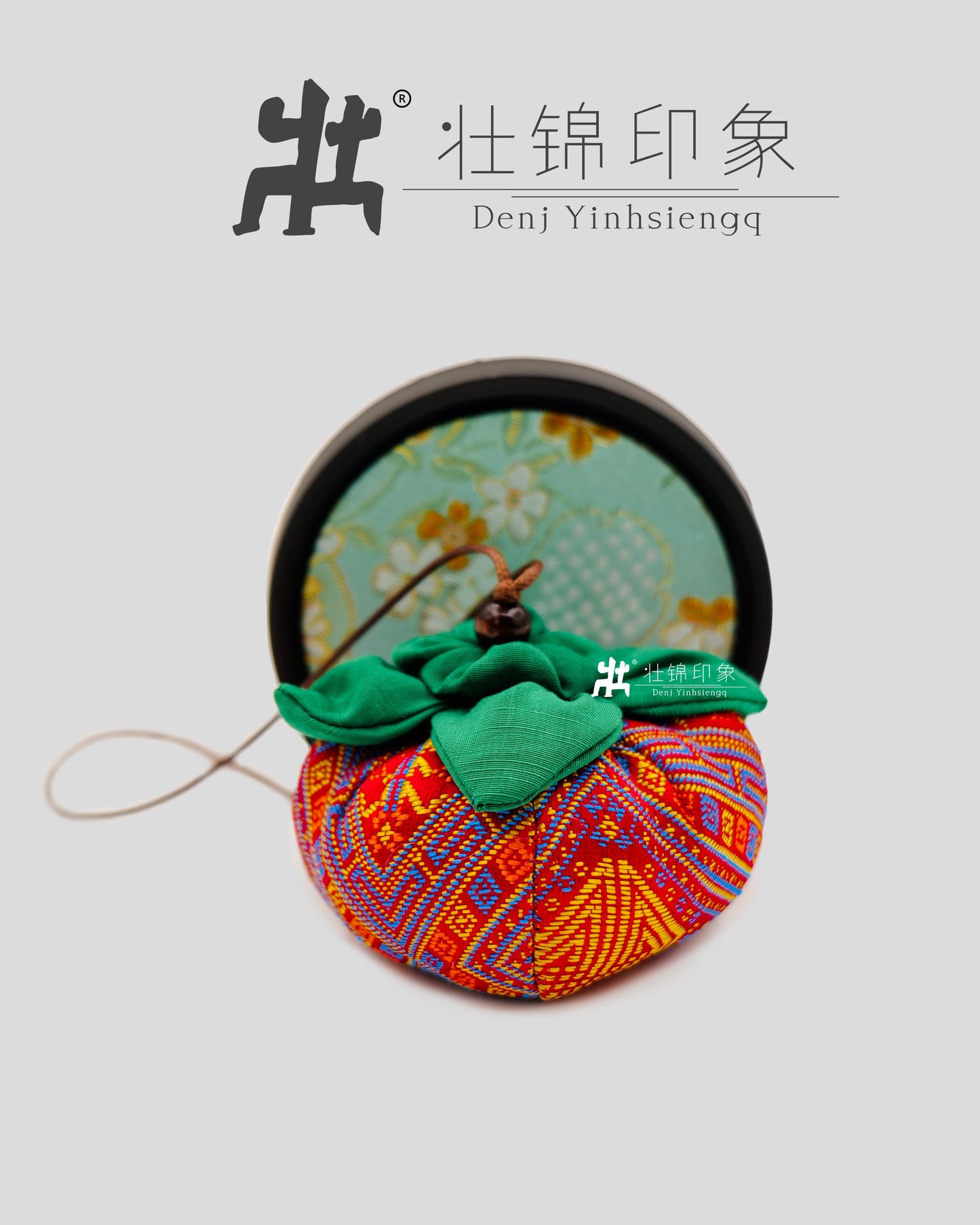 Guangxi Zhuang Brocade Persimmon Ornament Car Hanging Accessory