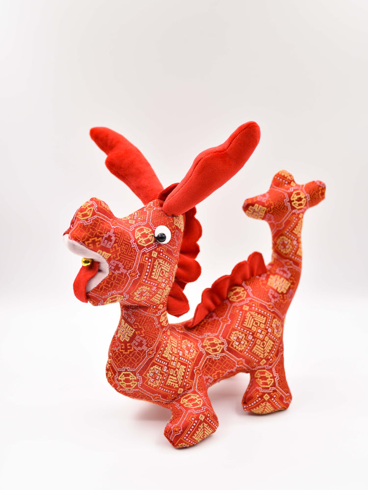 Guangxi Zhuang Brocade Dragon Ornament Exquisite Craft Lucky Charm