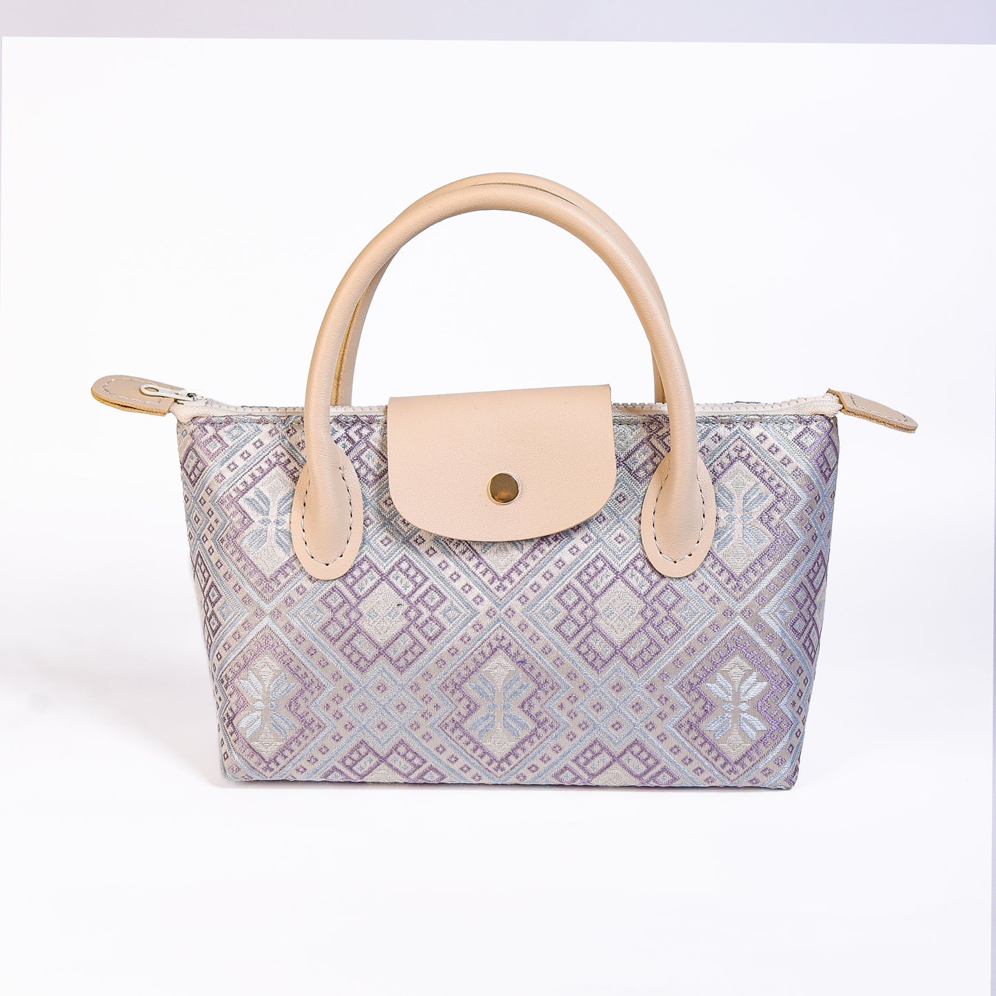 Guangxi Zhuang Brocade Dumpling Clutch Bag and Crossbody Bag