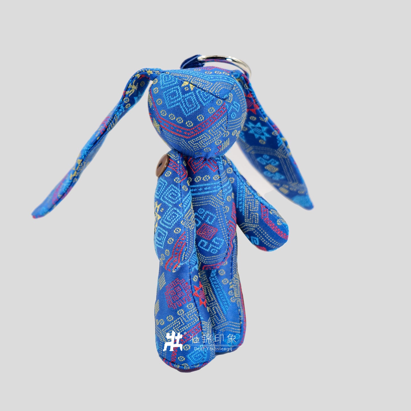 Guangxi Zhuang Brocade Rabbit Pendant Bag Charm
