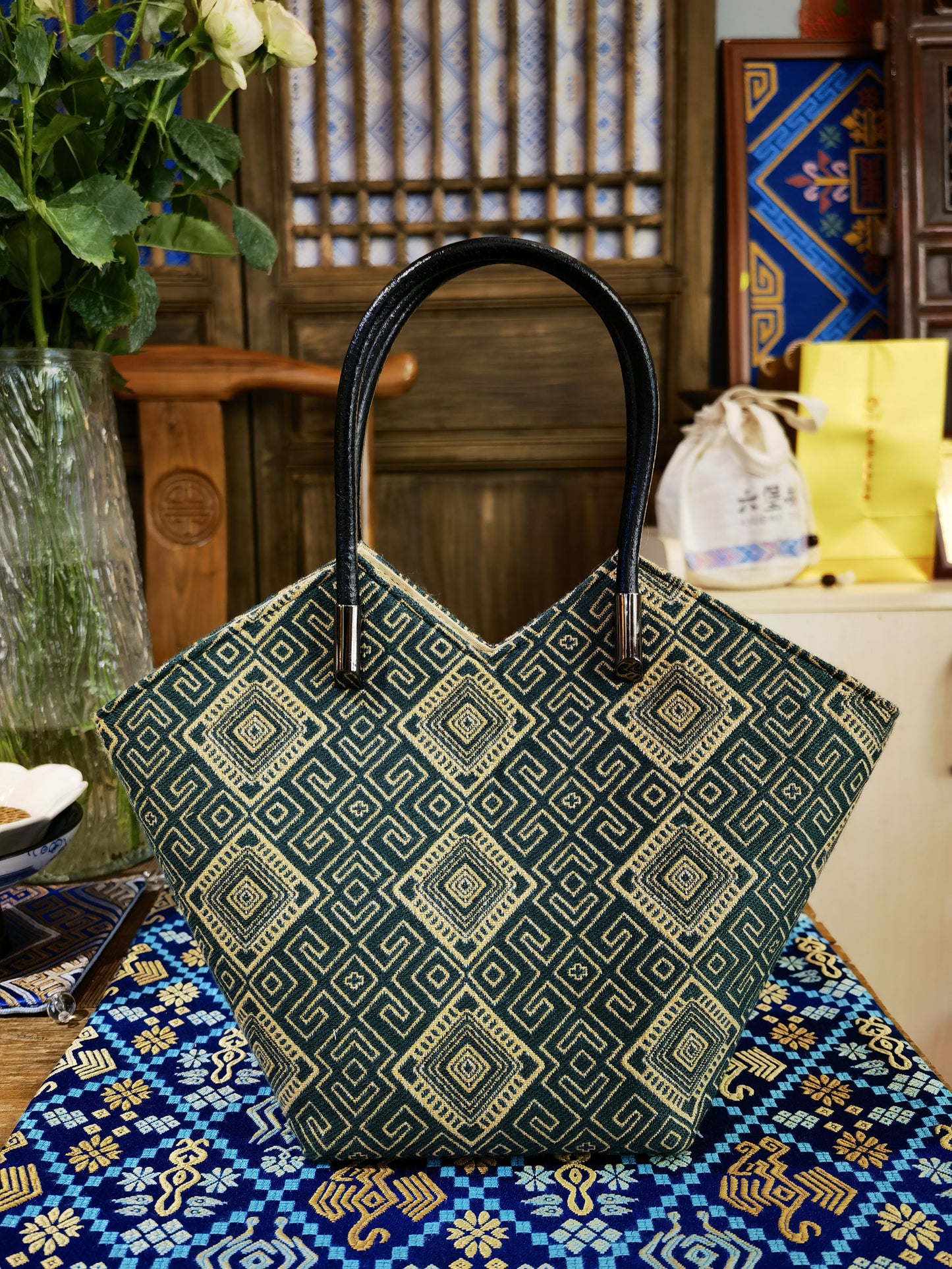 Guangxi Zhuang Brocade Butterfly Handbag