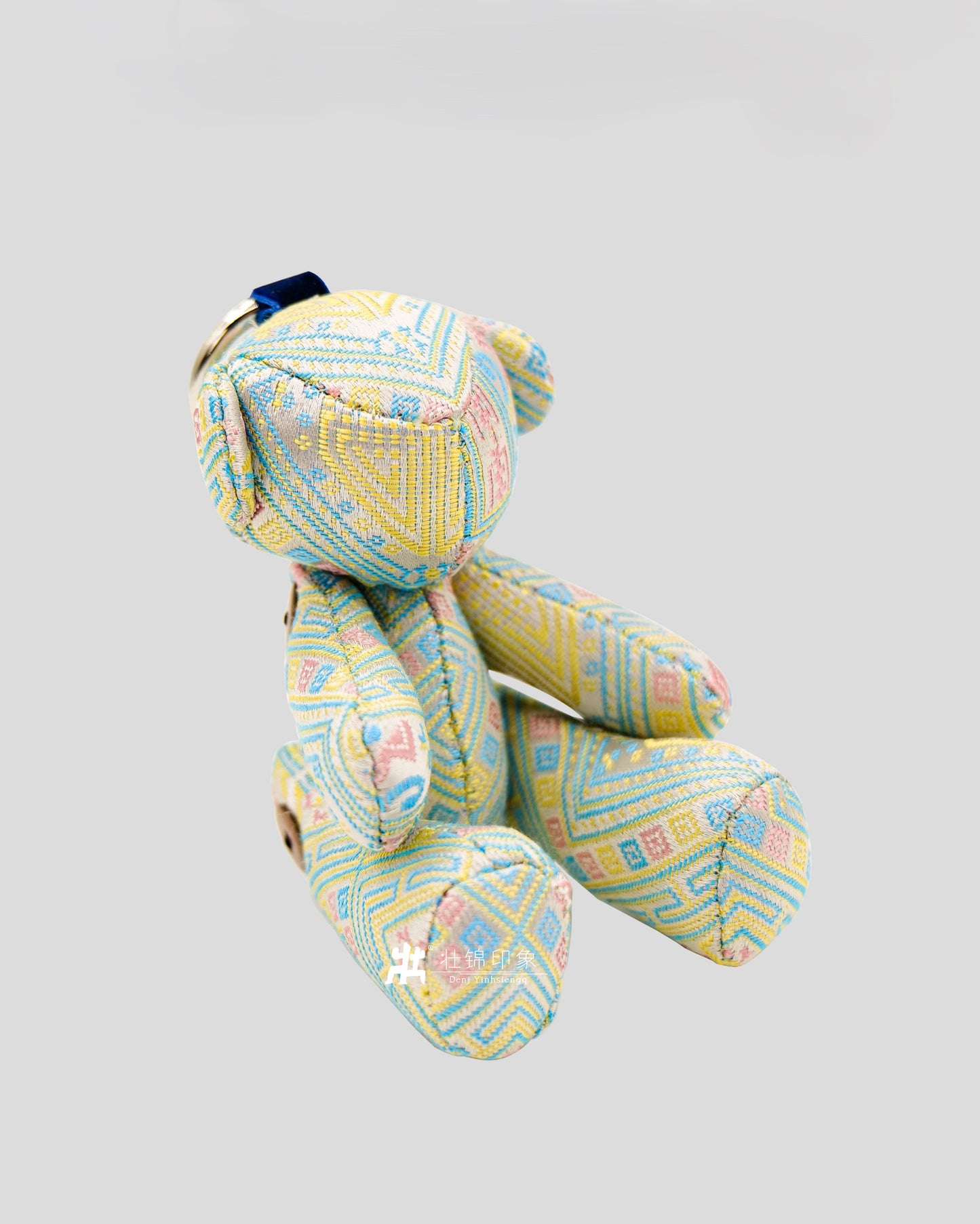 Guangxi Zhuang Brocade Bear-Shaped Bag Charm Creative Ornament