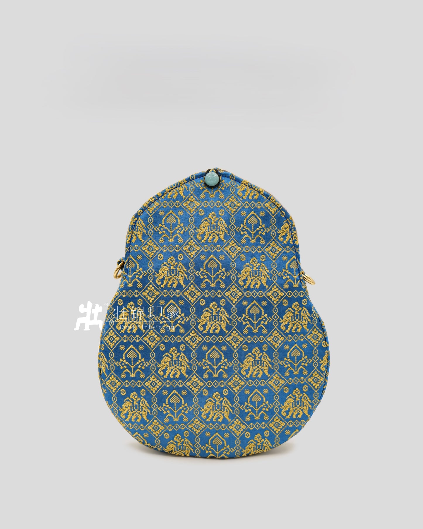 Guangxi Zhuang Brocade Gourd-Shaped Crossbody Bag