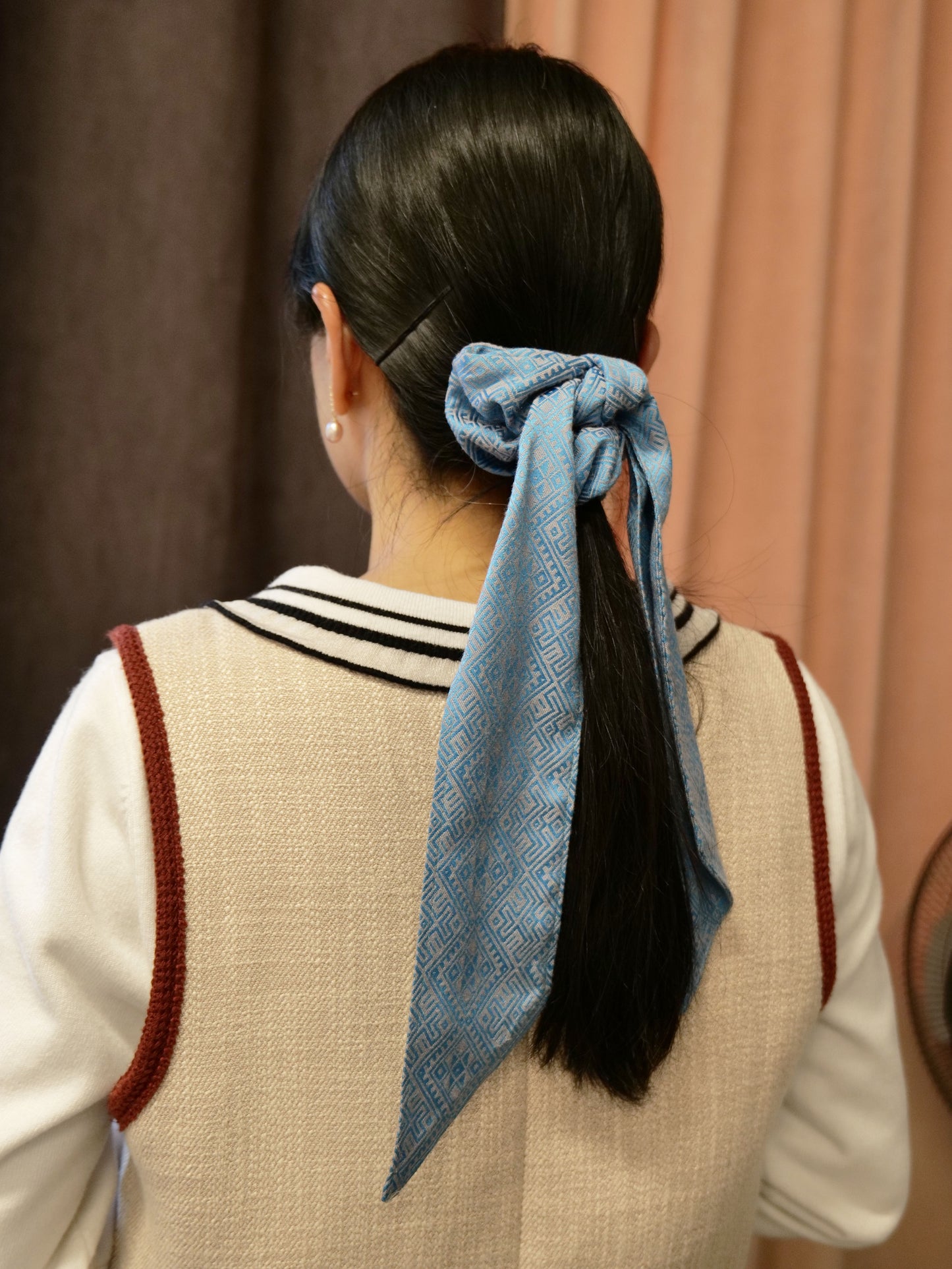Guangxi Zhuang Brocade Silk Ribbon Hairband