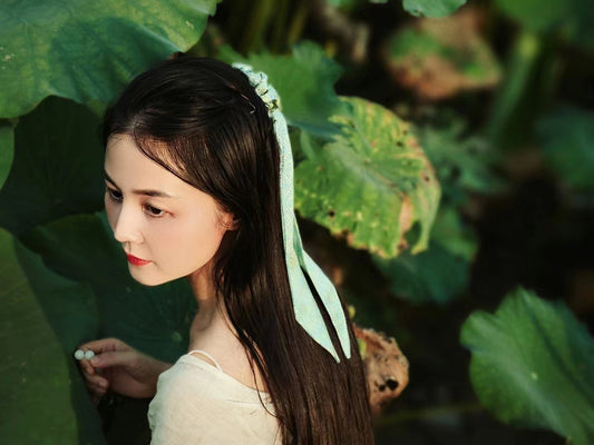 Guangxi Zhuang Brocade Silk Ribbon Hairband
