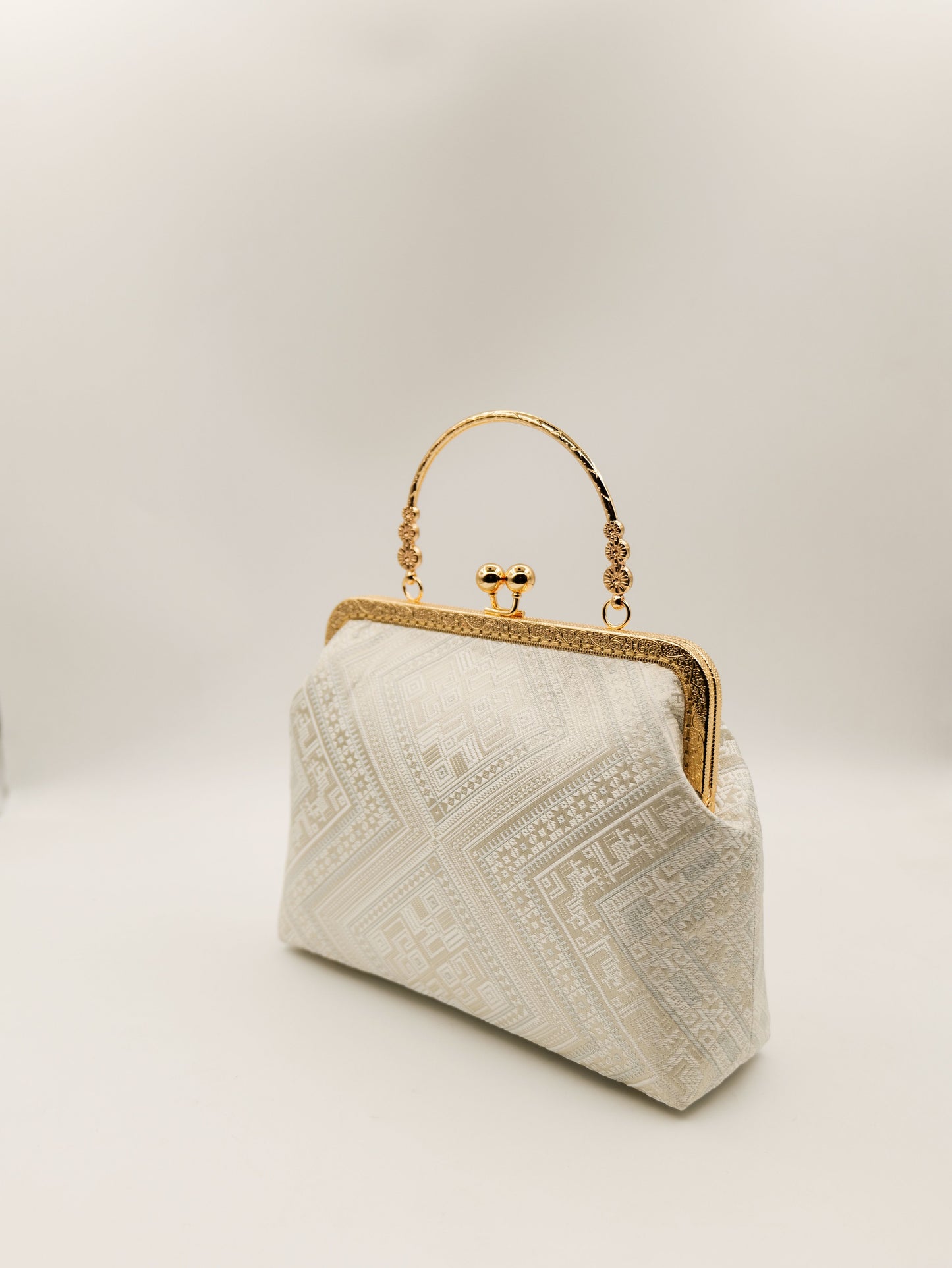 Guangxi Zhuang Brocade Three-Flower Clutch Handbag Crossbody Bag