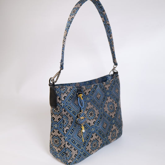 Guangxi Zhuang Brocade Casual Shoulder Bag - Large Capacity