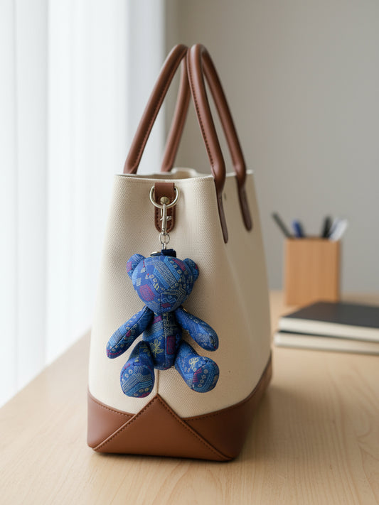 Guangxi Zhuang Brocade  Bear-Shaped Bag Charm Creative Ornament