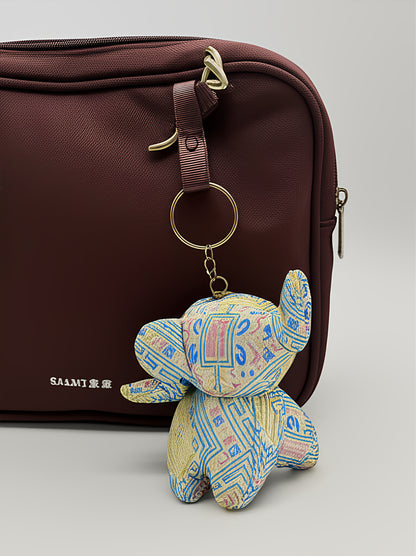 Guangxi Zhuang Brocade Dumbo Keychain Bag Charm