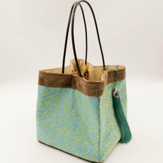 Guangxi Zhuang Brocade Traditional-Style Coin Purse Handbag
