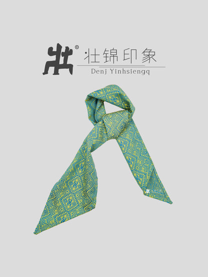 Guangxi Zhuang Brocade Single-Layer Silk Scarf