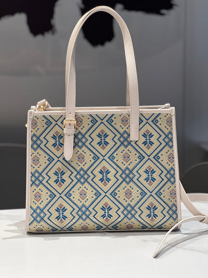 Guangxi Zhuang Brocade Tote Bag - Large Capacity Handheld Crossbody Bag