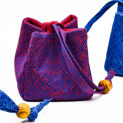 Guangxi Zhuang Brocade Tea Cup Bag Tea Set Storage Bag