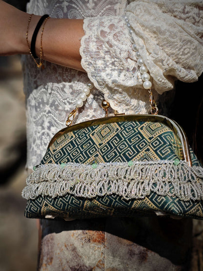 Guangxi Zhuang Brocade Clutch with Coin Purse