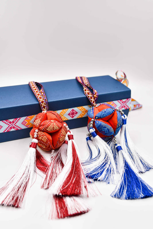 Guangxi Zhuang Ethnic Group Embroidered Ball Mascot Ornament