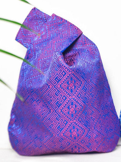Guangxi Zhuang Brocade Printed Wristlet Bag