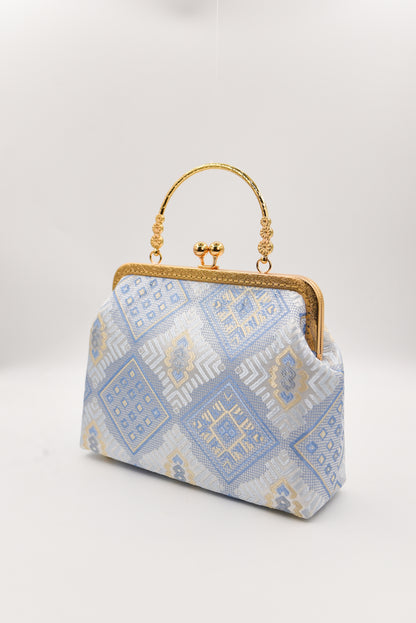 Guangxi Zhuang Brocade Three-Flower Clutch Handbag Crossbody Bag