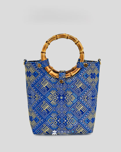 Guangxi Zhuang Brocade Bamboo Hoop Handbag Crossbody Bag