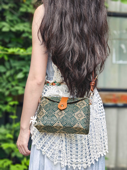 Guangxi Zhuang Brocade Envelope Clutch Bag