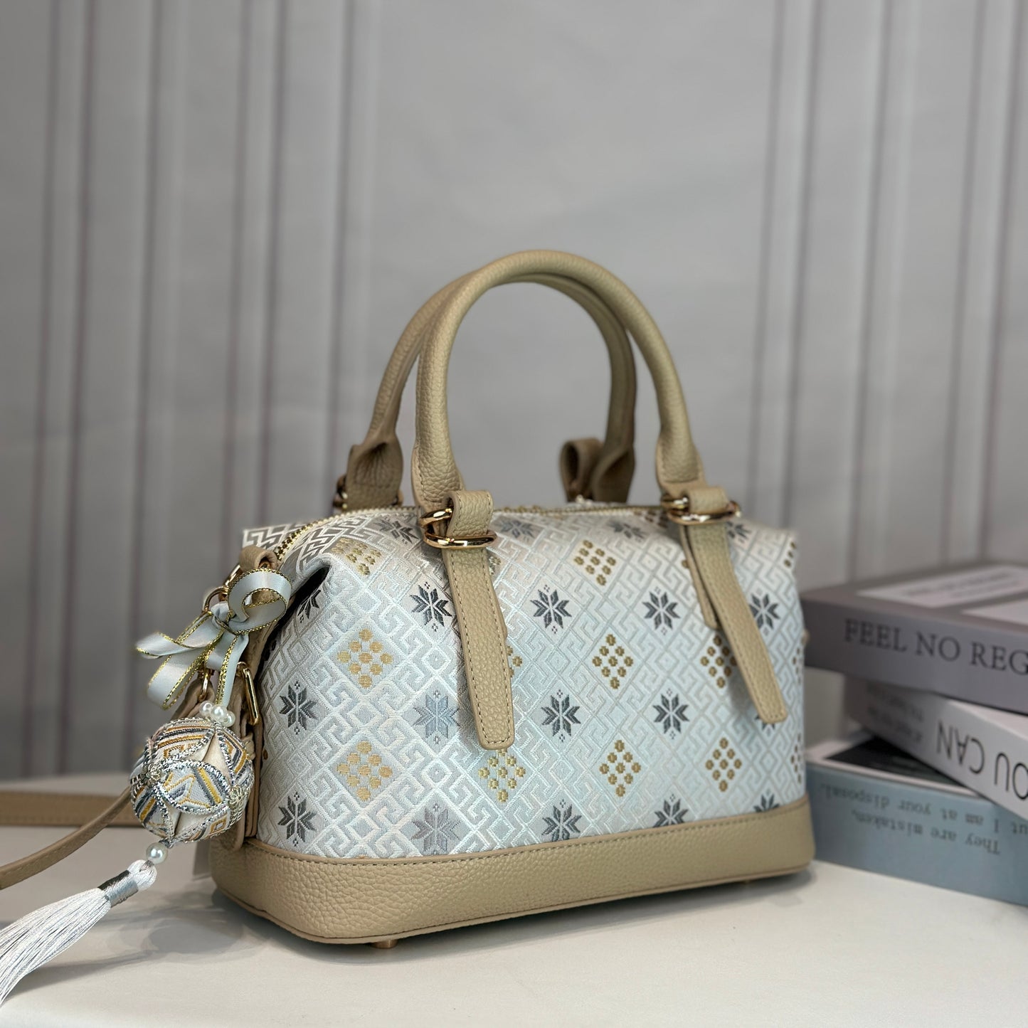 Guangxi Zhuang Brocade Pillow-Style Handbag  Crossbody bag
