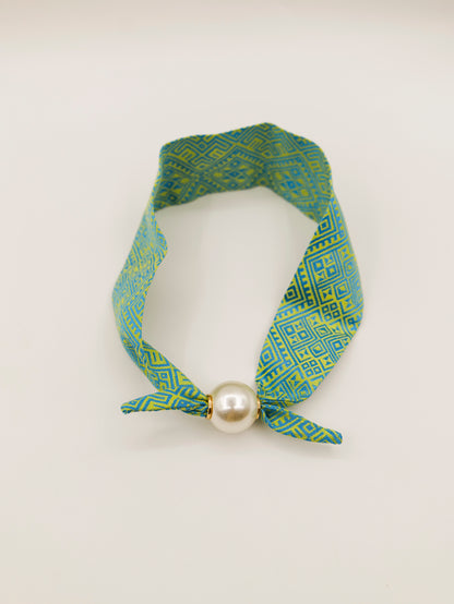 Guangxi Zhuang Brocade Vintage Silk Scarf Small Square Handkerchief Accessory