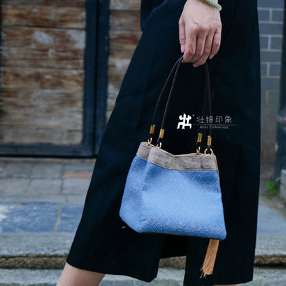 Guangxi Zhuang Brocade Traditional-Style Coin Purse Handbag