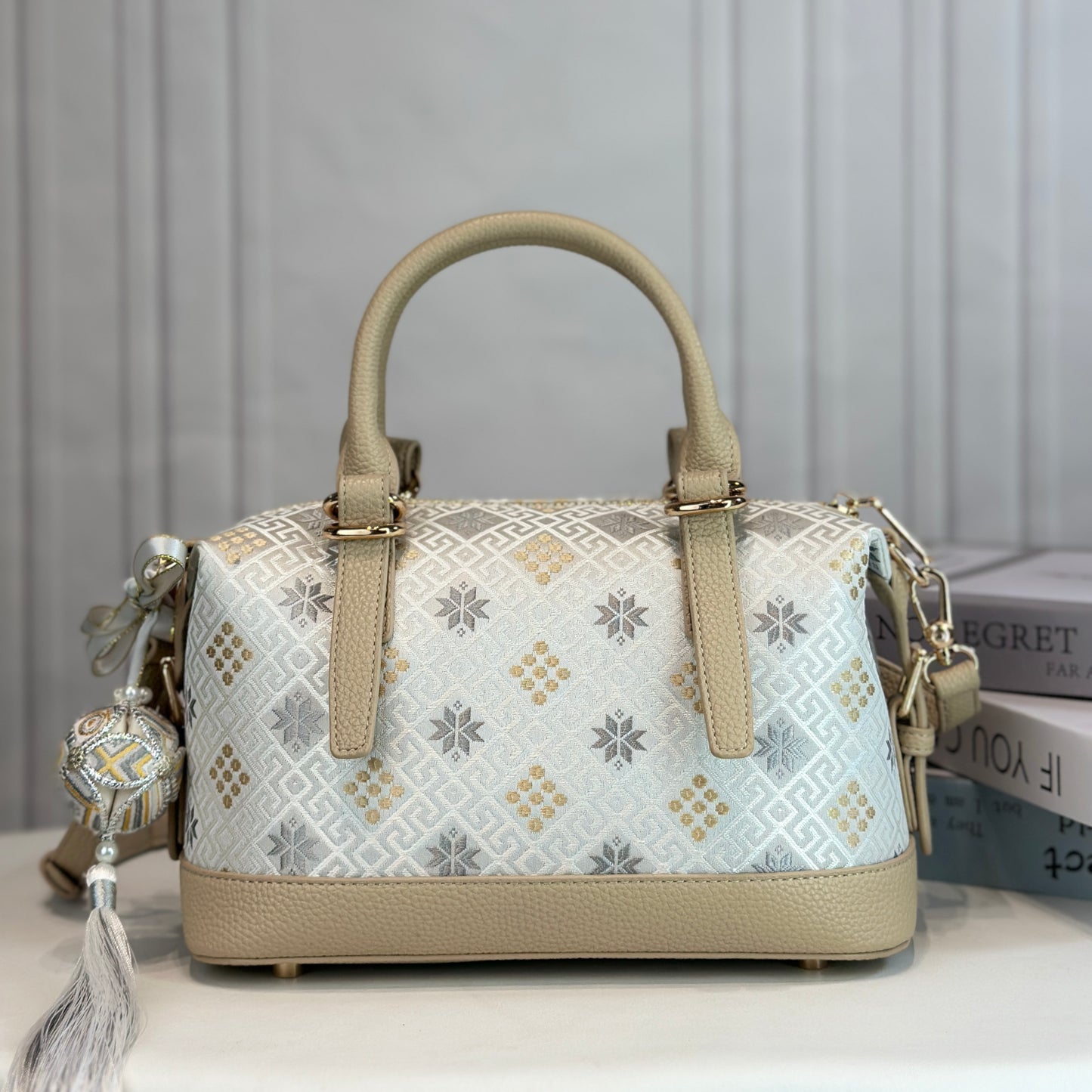 Guangxi Zhuang Brocade Pillow-Style Handbag  Crossbody bag