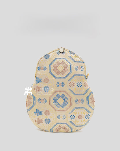 Guangxi Zhuang Brocade Gourd-Shaped Crossbody Bag