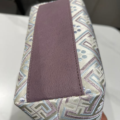 Guangxi Zhuang Brocade Genuine Top-Grain Cowhide Yuanbao Bag Crossbody Bag