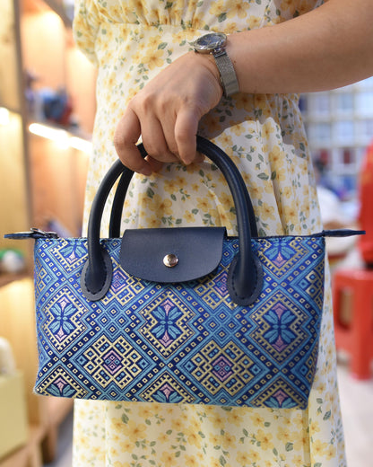 Guangxi Zhuang Brocade Dumpling Clutch Bag and Crossbody Bag