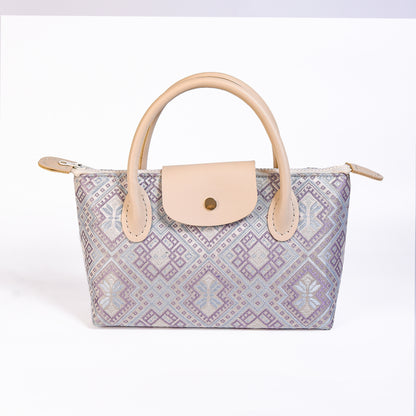 Guangxi Zhuang Brocade Dumpling Clutch Bag and Crossbody Bag