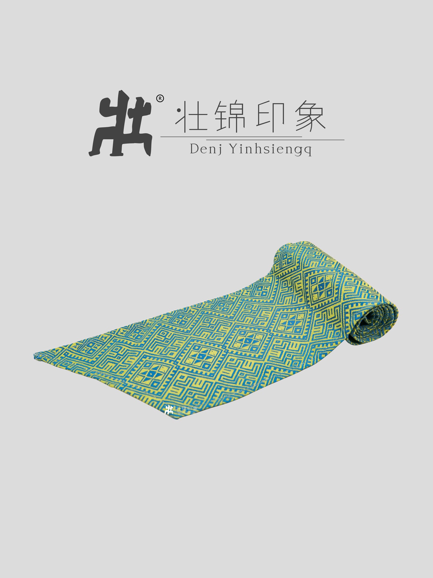 Guangxi Zhuang Brocade Single-Layer Silk Scarf