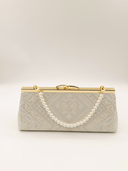 Guangxi Zhuang Brocade Baguette Handbag
