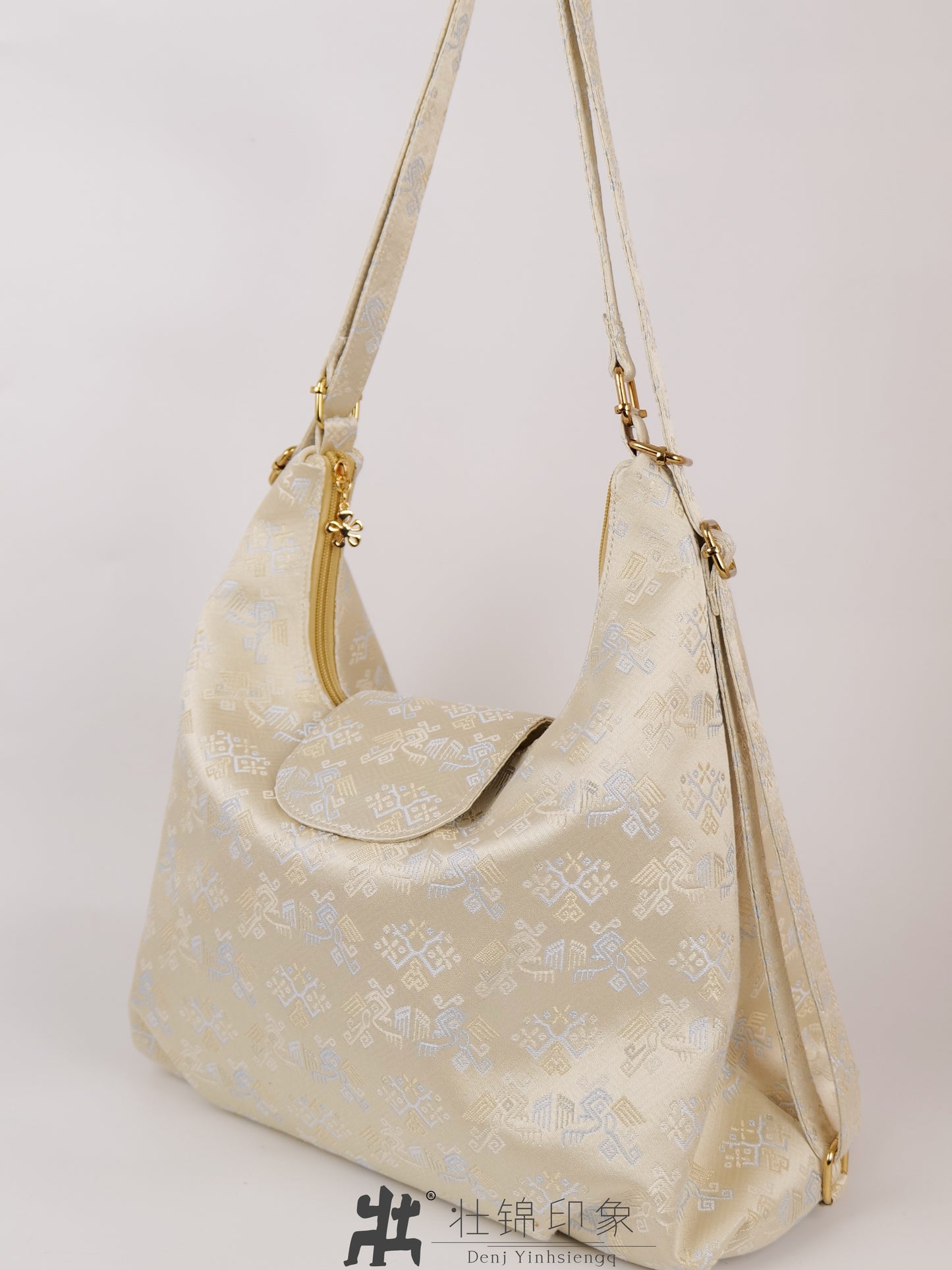 Guangxi Zhuang Brocade Multifunctional Lightweight Backpack with Large Capacity Shoulder Bag