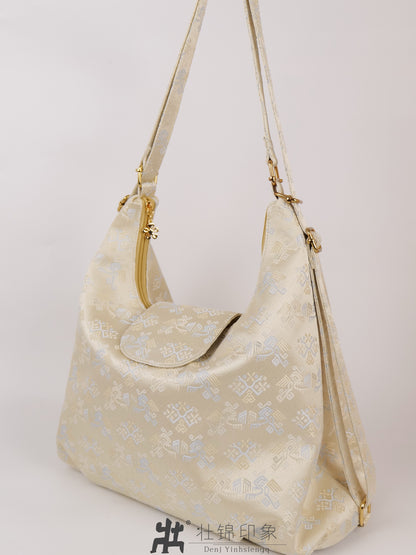 Guangxi Zhuang Brocade Multifunctional Lightweight Backpack with Large Capacity Shoulder Bag