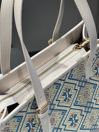 Guangxi Zhuang Brocade Tote Bag - Large Capacity Handheld Crossbody Bag