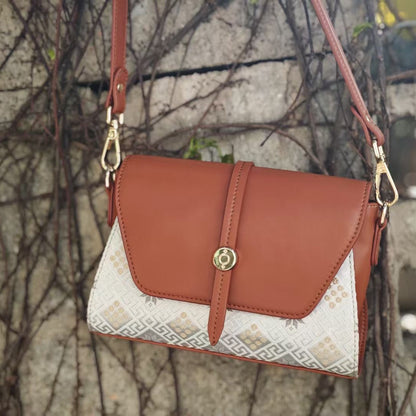 Guangxi Zhuang Brocade Shoulder Bag Crossbody Bag Waterproof, Stain-Resistant, Snag-Resistant